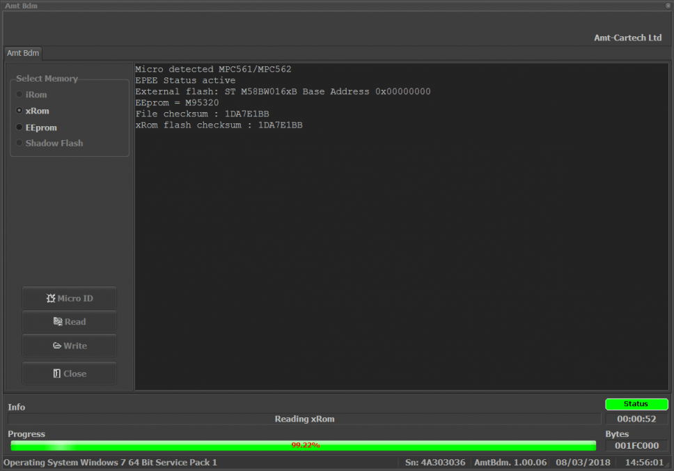 AMT BDM Software view