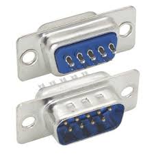 9-pin D-sub solder termination connector male
