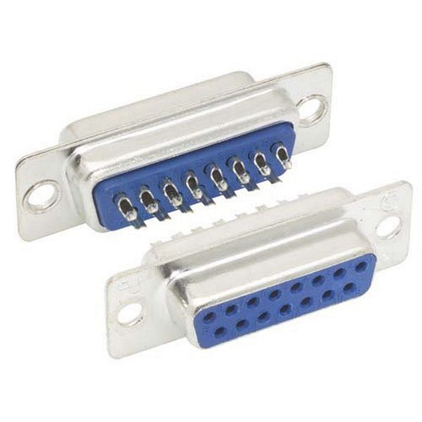 15 Pin D-Sub Female Socket