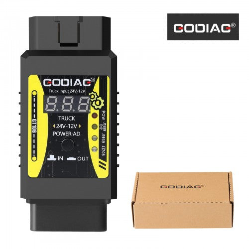 Godiag OBD II GT106 24V to 12V Heavy Duty Truck Adapter for X431