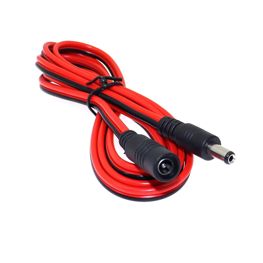 DC Jack Extension Cable – 5.5mm x 2.1mm, 16AWG, 1.5m