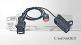 Bosch EDC17CV42 cable on a white background, featuring CreativeOBD branding.