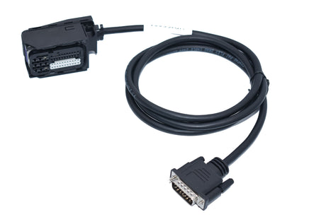 Bosch VD1CC001 1.5m bench cable, Trasdata version, showing the ECU connector and tool connector.