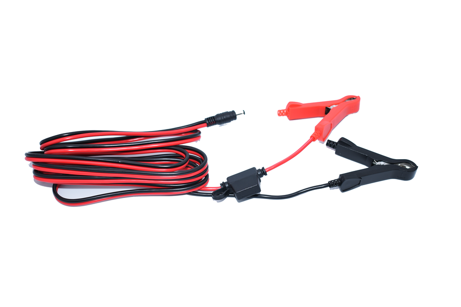 Power Adapter Cable, Crocodile to DC, 5.5mm x 2.1mm Connector, 3.0m