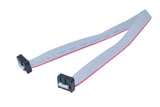 10 Pin (2 x 5) Flat Ribbon Cable, IDC 2.54mm Pitch, 300mm Length