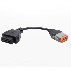 OBD 12PIN Truck Diagnostic Cable for Cummins and Komatsu vehicles