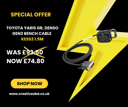 SPECIAL OFFER - Toyota Yaris GR, Denso Gen3 Bench Cable KESS3 1.5M