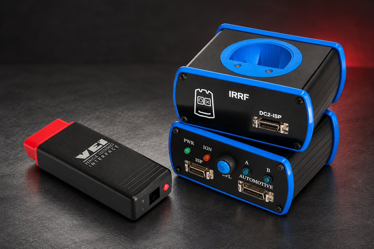 AutoVEI Truck Explorer equipment with VEI interface, DirectConnect and IRRF tools