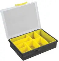 Compartment Storage Box Yellow - 55mm x 240mm x 195mm