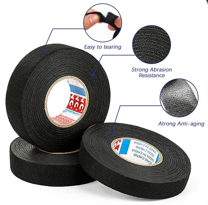 Automotive, Heat-Resistant, Adhesive Cloth Fabric Tape